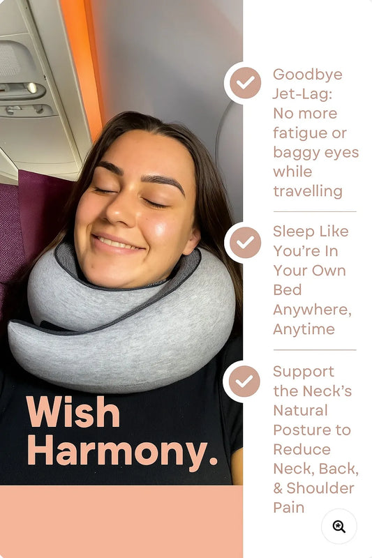 ✈️ CloudRest™ Travel Pillow – Comfort That Follows You Everywhere