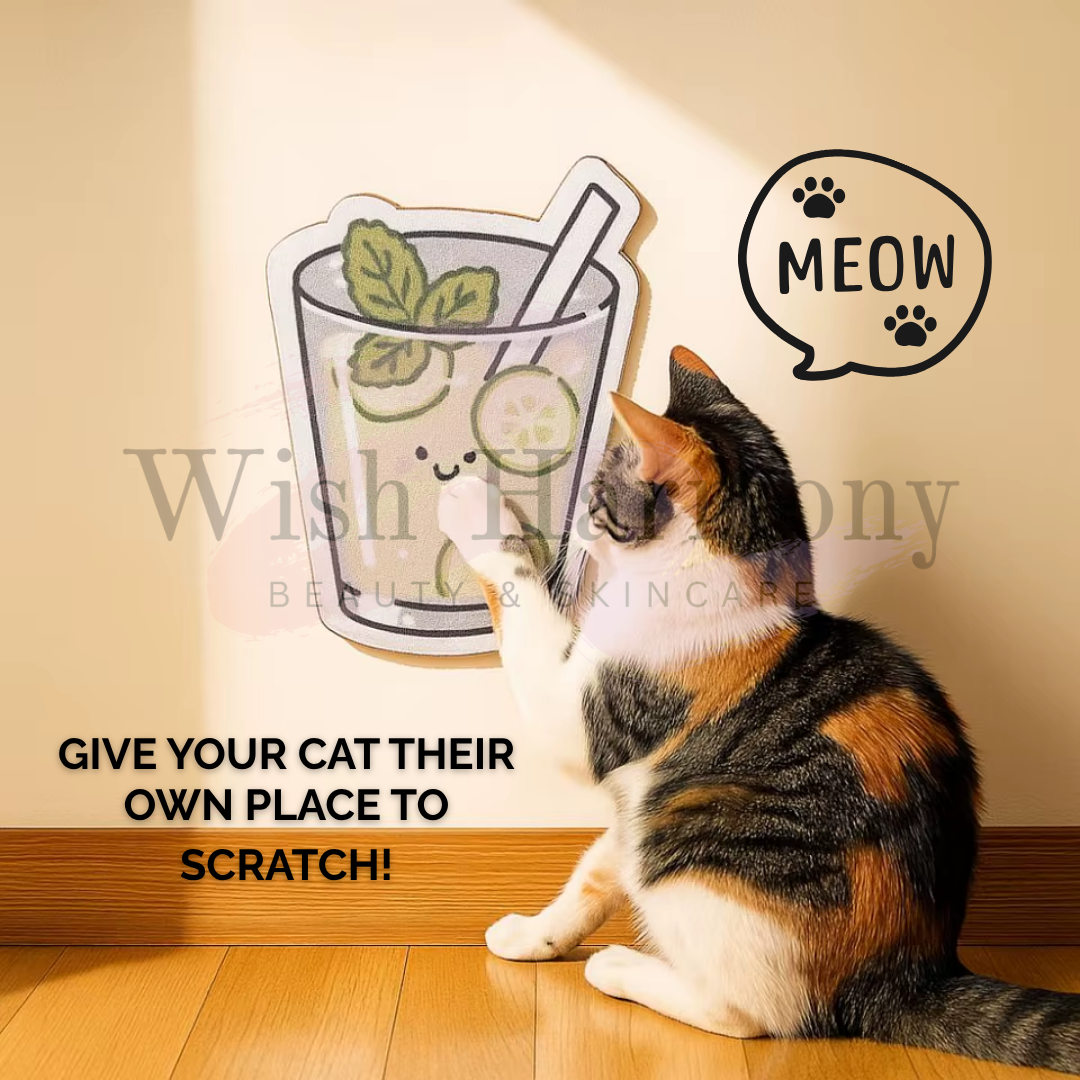 CLAWEASE – 3 WALL-MOUNTED CAT SCRATCH PAD