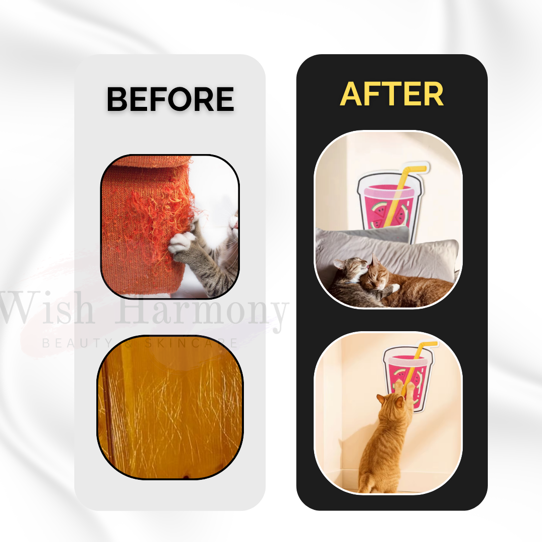 CLAWEASE – 3 WALL-MOUNTED CAT SCRATCH PAD