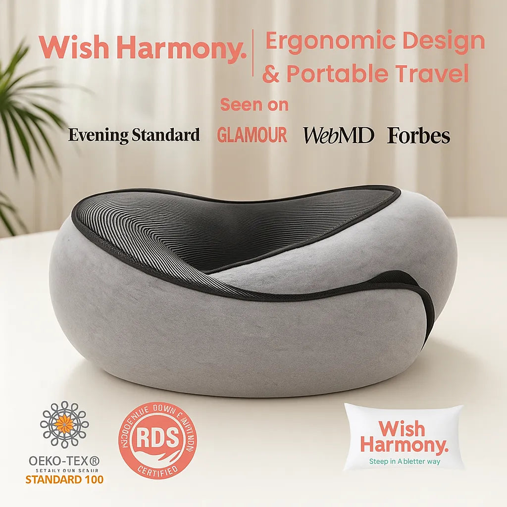 ✈️ CloudRest™ Travel Pillow – Comfort That Follows You Everywhere