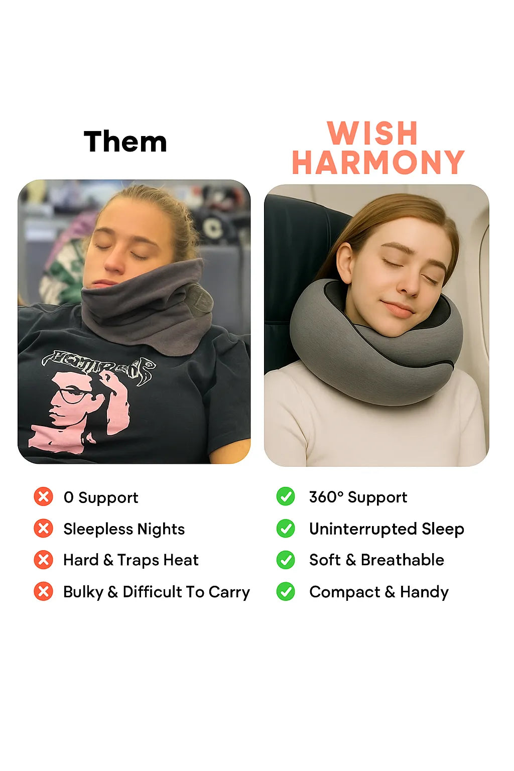 ✈️ CloudRest™ Travel Pillow – Comfort That Follows You Everywhere