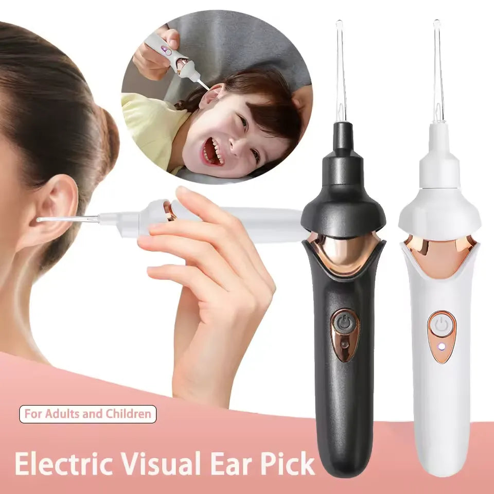 Electric Ear Wax Cleaner with LED – Safe for Kids & Adults