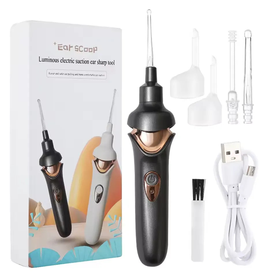 Electric Ear Wax Cleaner with LED – Safe for Kids & Adults