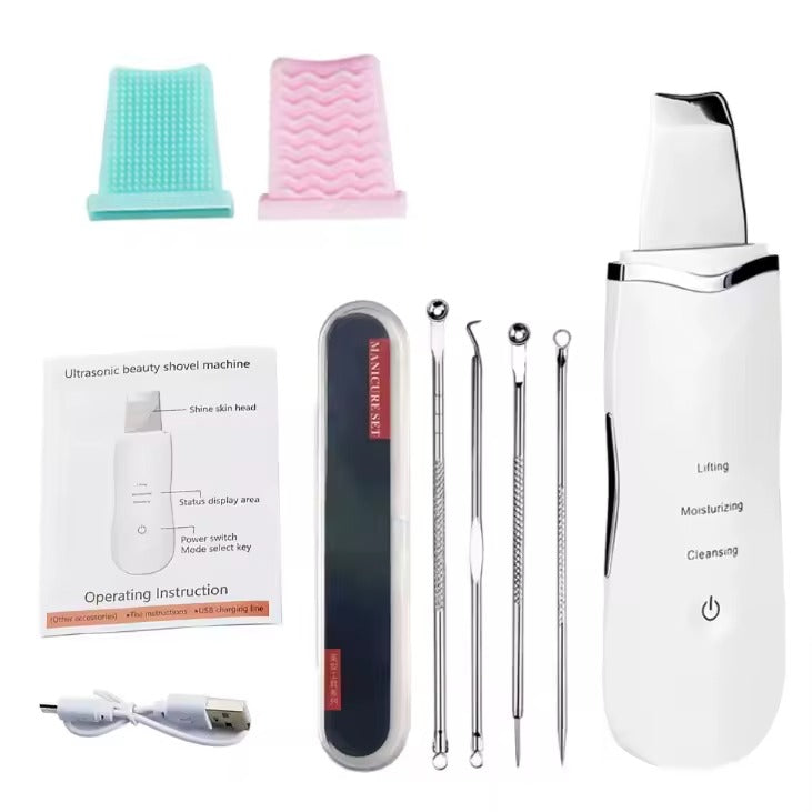 Ultrasonic Skin Scrubber – Deep Facial Cleansing & Lifting Tool